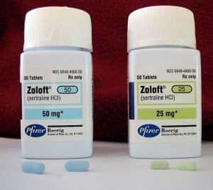 Sertraline (Zoloft) is an SSRI - and rarely can contribute to drug induced tremor, photo courtesy  Ragesoss