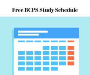 bcps study schedule