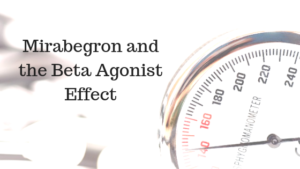Mirabegron can raise blood pressure through its beta agonist activity
