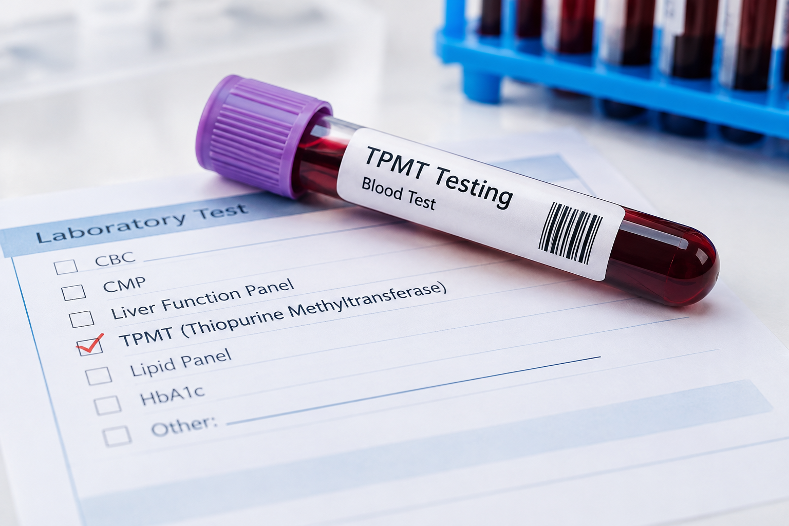 TPMT Blood Test Laboratory Scene